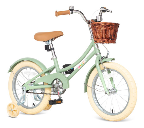 Bicicleta Retro Para Niñas De 4 A 13 Años, Cesta, Campana Y