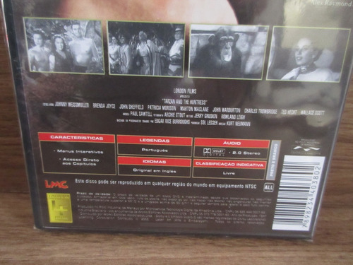 Dvd - Tarzan E A Caçadora - Brenda Joyce Johnny Weissmuller