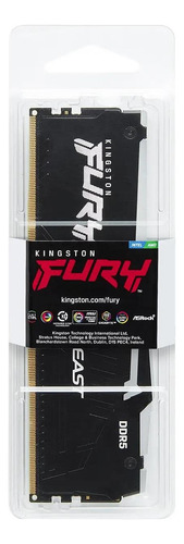 Memoria Kingston Fury Beast Rgb 8gb Ddr5 5600mhz Cl40 Negro