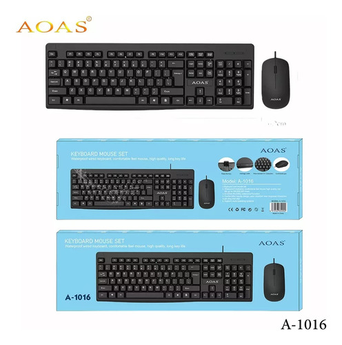 Kit Teclado Y Mouse Usb Laptop Pc Computador Combo Cableado