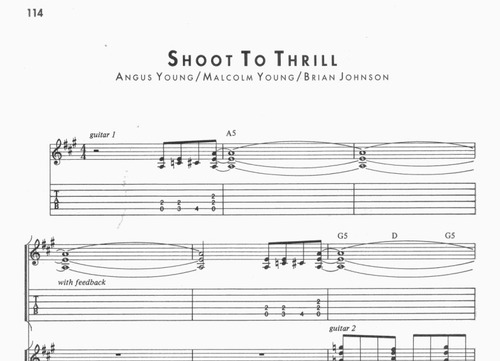 Ac Dc Anthology - Tablatura Y Partitura Guitarra Hard Rock