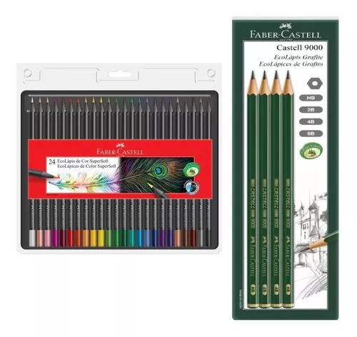 Lapiz Color Faber Castell Ecolapices Supersoft 120724Soft Caja/24