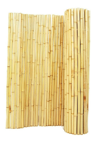Elegante Barda Biombo Decorativo Mimbre Tipo Bambú Importado