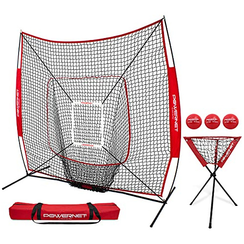 Powernet Dlx Combo 6 Piece Set For Baseball Softball  7x7 P