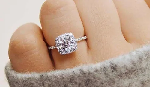 Anillo de compromiso online oro blanco 10k