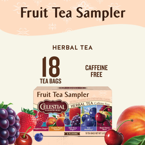 Tea Celestial Seasonings, Variedad De Frutas Y Hierbas, 18 B