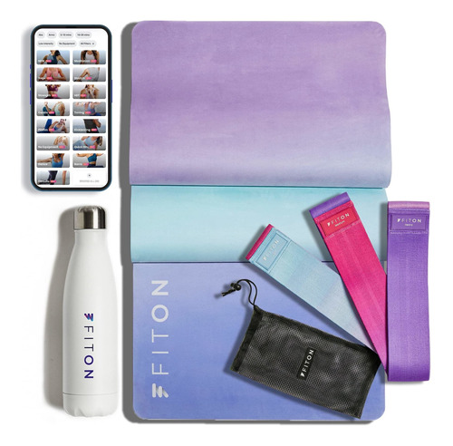 Fiton Kit De Inicio De Yoga, Tapete De Ejercicio, Bandas De 