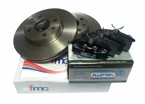 Kit Discos Y Pastillas Freno Ford 4000 6 Agujeros Ø305mm