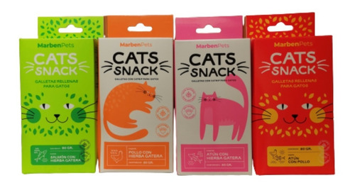 Imagen 1 de 5 de Cats Snack Galletas Para Gato Pack X4