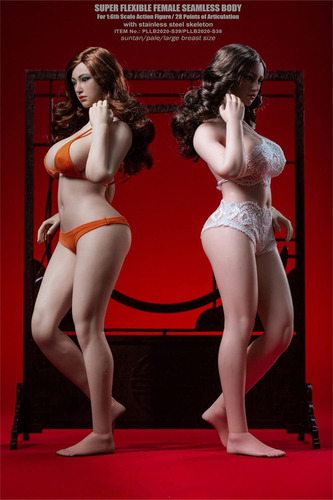 Cuerpo Femenino A Escala 1/6, 12 Pulgadas Súper Flexible Bus