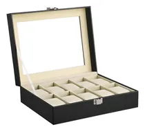 Comprar Caja Porta Reloj De 12 Unidades Organizador Estuche Relojes
