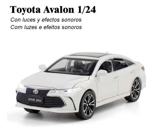 2018 Toyota Avalon V6 1/24 Modelo De Coche De Metal Fundido