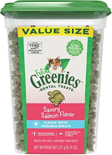 Snack Para Gato Greenies Sabor Salmón Cuidado Dental 277 Gr