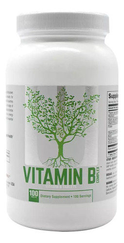 Vitamina B Complex Universal Nutrition 100tabletas