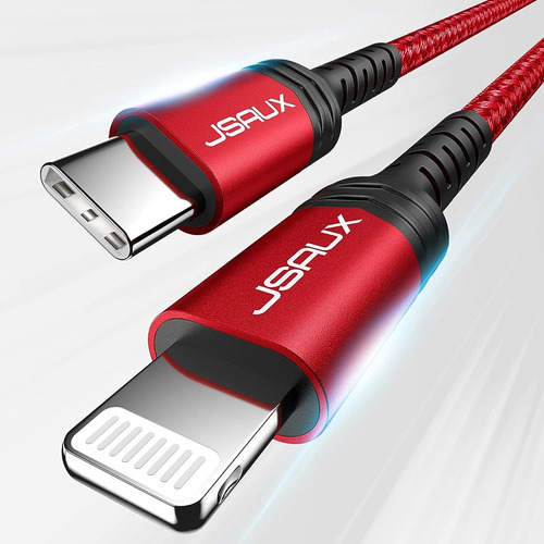 Jsaux Usb C To Lightning Cable 6ft, [apple Mfi Certified] Ip