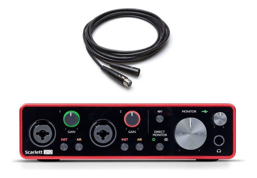 Focusrite Scarlett 2i2 3 Generación 2-in, 2-out Interfaz De