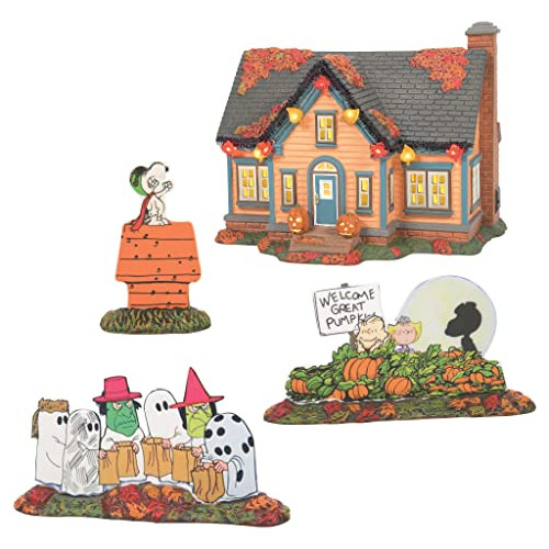 Aldea De Nieve Halloween Trick Or Treat Lane Peanuts Ho...