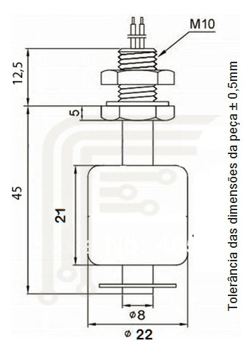 2x Sensor De Nível De Água Boia Para Arduino Automação