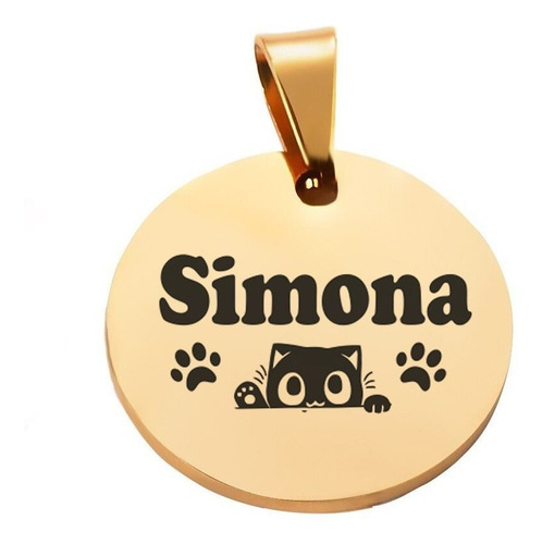 Placa Personalizada Identidad Gatos Y Perros Grabado Láser
