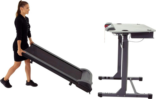 Exerpeutic 5000 Exerwork 20  Wide Belt Desk Treadmill With A