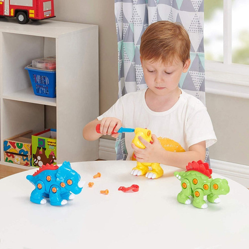 Set De Figuras De Dinosaurios Desarmables Para Niños Playgo