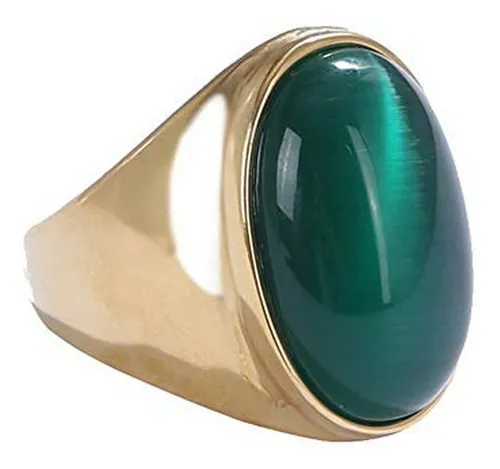 Anillo De Acero Inoxidable Con Piedras Preciosas En Varios C