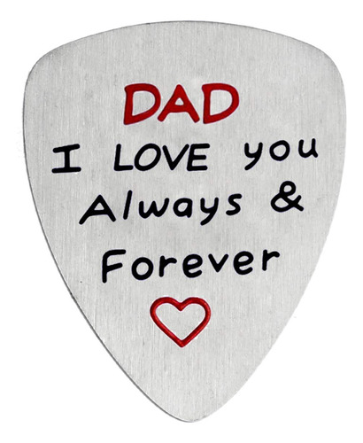 Pua Guitarra Acero Inoxidable Texto Ingl «dad I Love You And