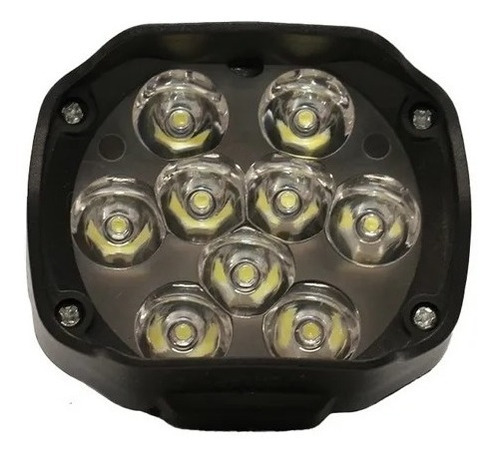 Imagen 4 de 7 de Faro Auxiliar 9 Led Cree Universal Moto Cuatri 10w - Enxero