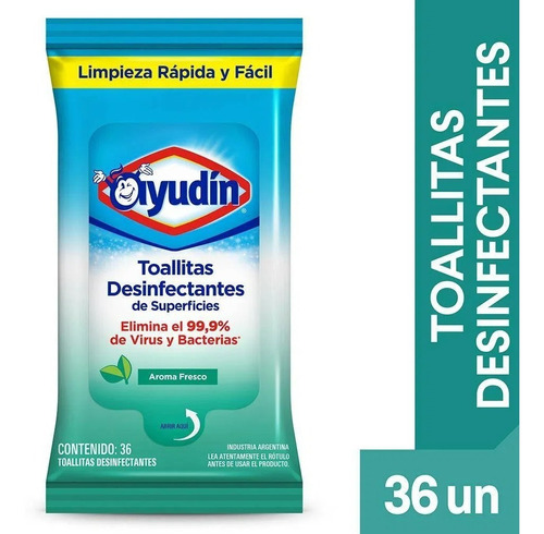 Ayudin Toallitas Desinfectantes Flowpack Fresco X 36