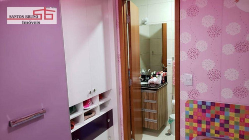 Imagem 14 de 30 de Maravilhoso Sobrado 84m² Em Condomínio Fechado Com 2 Suítes Rico Em Planejados Com 1 Vaga. R$ 450.000 - Imirim / Sp - (11)97200-3334 - Cláudio. - So1606