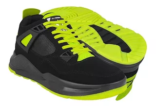 Tenis Casuales Caballero Whats Up Jonny Suede Negro