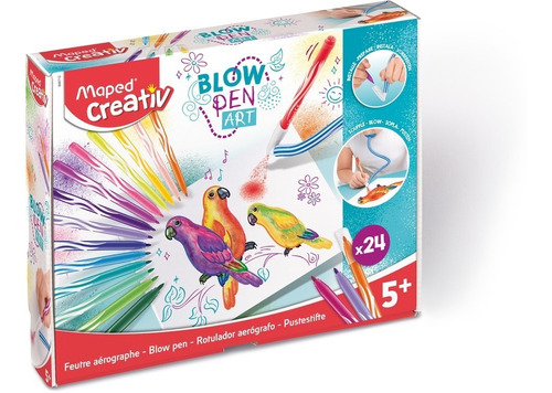 Blowpen Art Soplador + 24 Rotuladores Maped