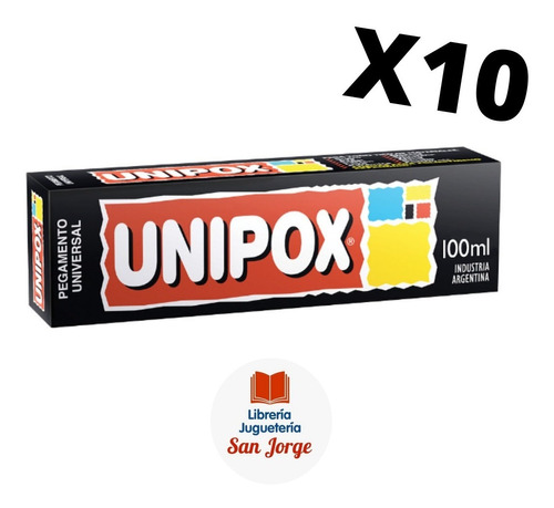 Adhesivo Pegamento Universal Unipox X 100 Ml X 10 Unidades