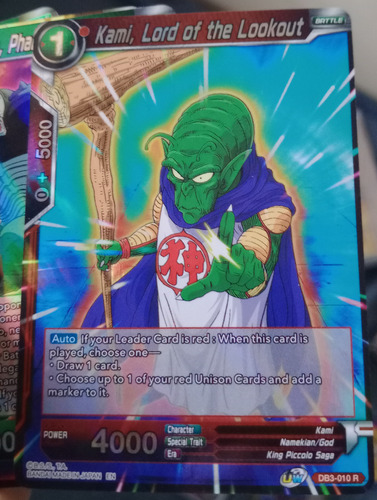 Kami, Lord Of The Lookout Carta Brillante Dragón Ball Bandai