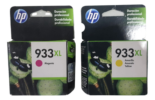 Duo De Hp 933xl Colores Magenta Y Amarrillo