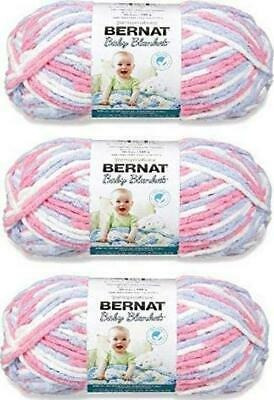 Hilo Para Manta De Bebé Bernat Rosa Azul (paquete De 3) 1...