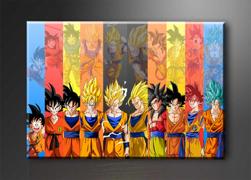 Cuadro Goku Transformaciones Dragon Ball Z Canvas Infantiles | MercadoLibre Cuadro Goku Transformaciones Dragon Ball Z Canvas Infantiles | MercadoLibre