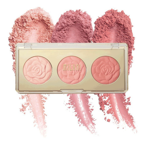 Rubor Milani Paleta Rose Powder Blush 01 Flowers Of Love