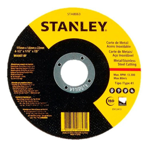 Taladro Perc 1/2 + Amoladora 4 1/2 + 10 Discos Stanley