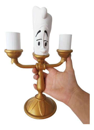 Candelabro Lumiere 30cm Adorno Bella Y Bestia My3d