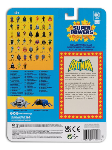 Batman (black & Grey Suit) Super Powers Mcfarlane Toys