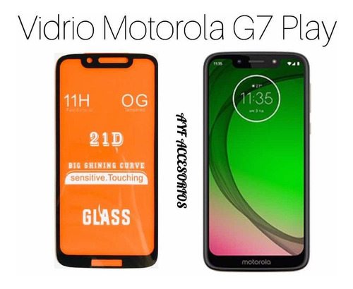 Vidrio Protector Completo Motorola G7 Play