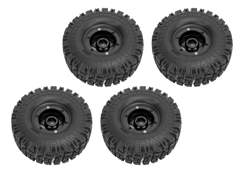 Juego De Ruedas Rc Tires, 4 Unidades, Llantas Crawler, Aleac