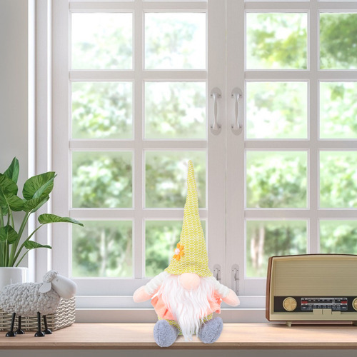 Adorno De Mesa Con Forma De Gnomo Sentado, 1 Unidad, Decorac
