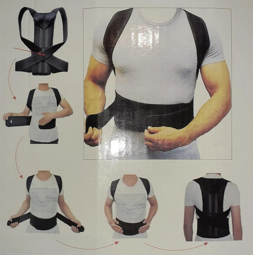 Imagen 6 de 6 de Faja Corrector De Espalda Postura Ny 48
