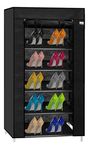 Zapatera Organizador Zapatos 5 Niveles Compartimientos Metal