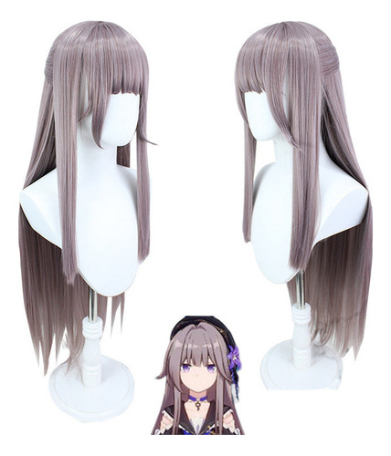 Perucas Acinzentadas Party Herta Honkai Star Rail Cosplay