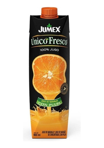 Jugo Unico Fresco Jumex Naranja Con Pulpa 960 Ml