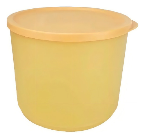Tupperware redondo Refri Line de 2,1 litros, color amarillo
