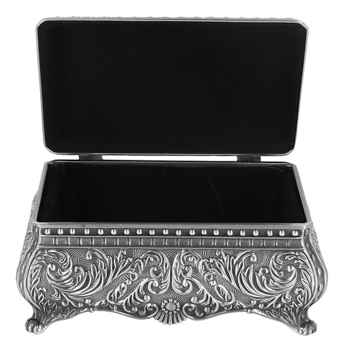 Joyero De Metal Rectangular Joyero Vintage Para Mujeres Y